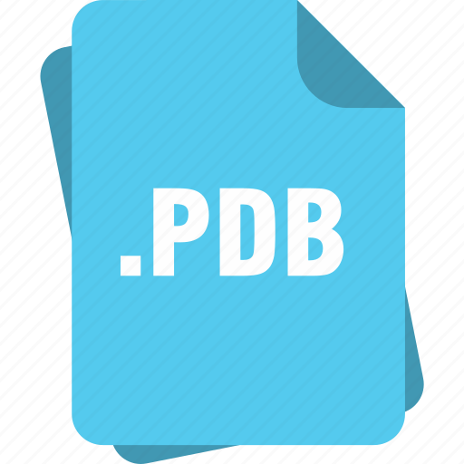 Blue, extension, file, page, pdb, type icon - Download on Iconfinder