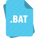bat, blue, extension, file, page, type