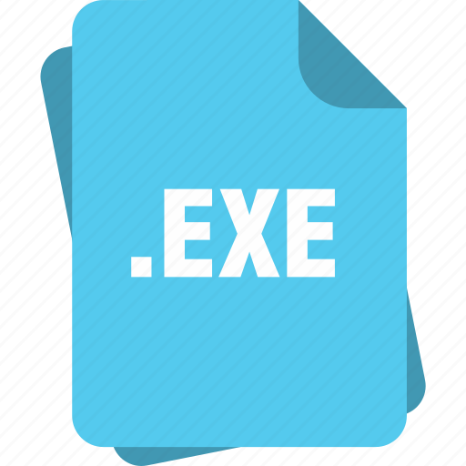 Blue, exe, extension, file, page, type icon - Download on Iconfinder