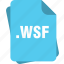 blue, extension, file, page, type, wsf 