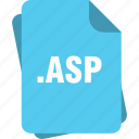 asp, blue, extension, file, page, type