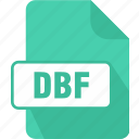 database, database file, dbf, document, extension, file, type