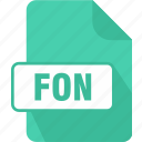 extension, file, fon, generic font file, type