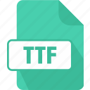 extension, file, font, truetype font, ttf, type