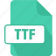 extension, file, font, truetype font, ttf, type 