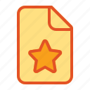 bookmark, document, favorite, file, files, page, star