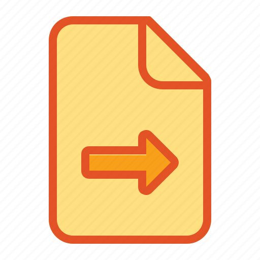 Document, go, next, page, paper, right icon - Download on Iconfinder