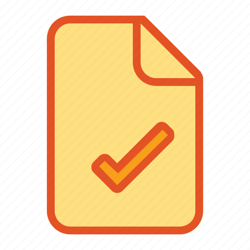 Accept, accepted, ceklis, document, file, files, paper icon - Download on Iconfinder