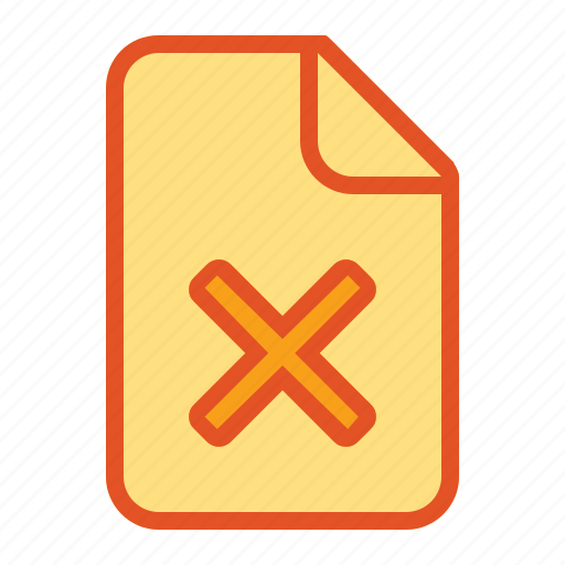 Cancel, data, document, documentfile, remove, stop icon - Download on Iconfinder