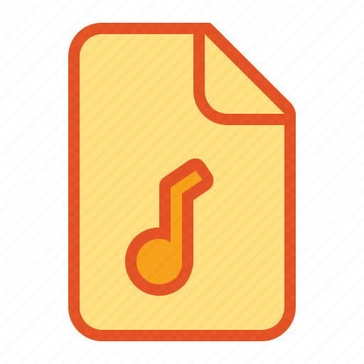 Document, file, files, music, song, sound icon - Download on Iconfinder
