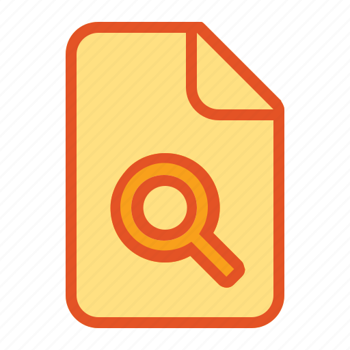 Document, files, find, magnifier, page, search, zoom icon - Download on Iconfinder