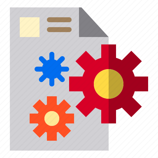 Document, gear, computer, data icon - Download on Iconfinder