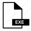 exe, format, software, file, document 