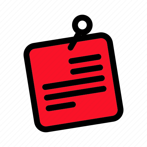 Note, sticky, pin, memo, reminder icon - Download on Iconfinder