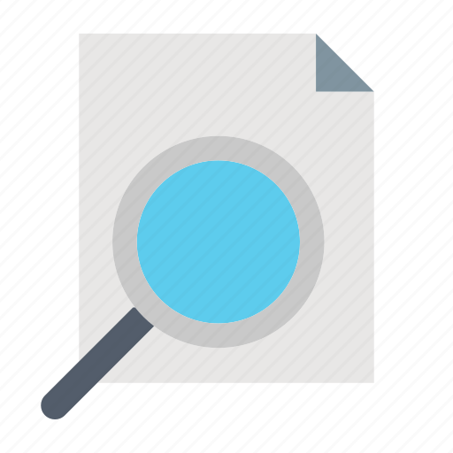 Document, documents, magnifier, office, search, searching icon - Download on Iconfinder
