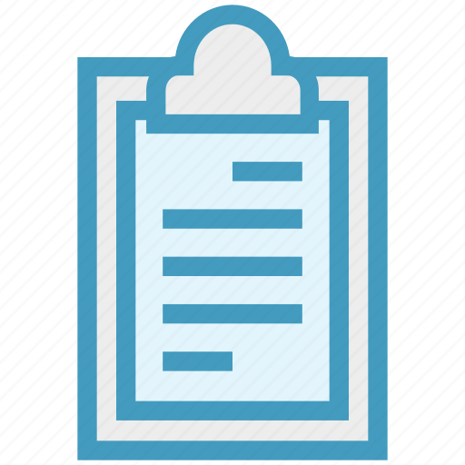 Clipboard, document, document list, file, page, sheet, text icon - Download on Iconfinder