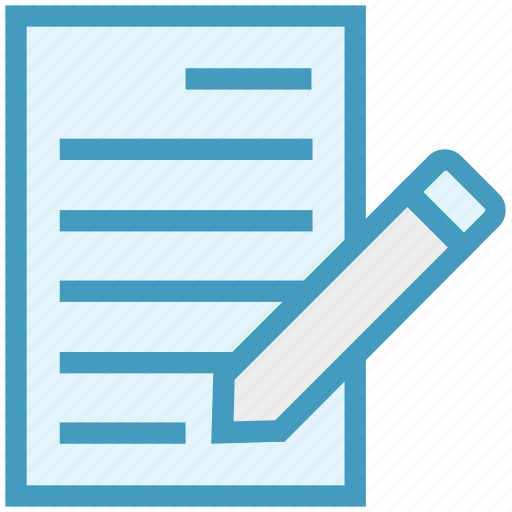 Document, document list, file, page, paper, pencil, write icon - Download on Iconfinder