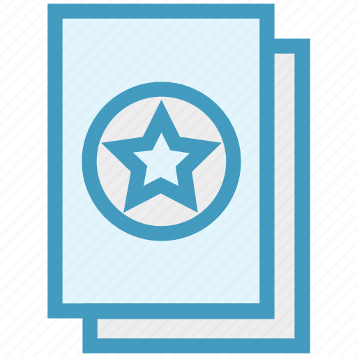 Documents, favorite, favorite files, files, pages, papers, star icon - Download on Iconfinder