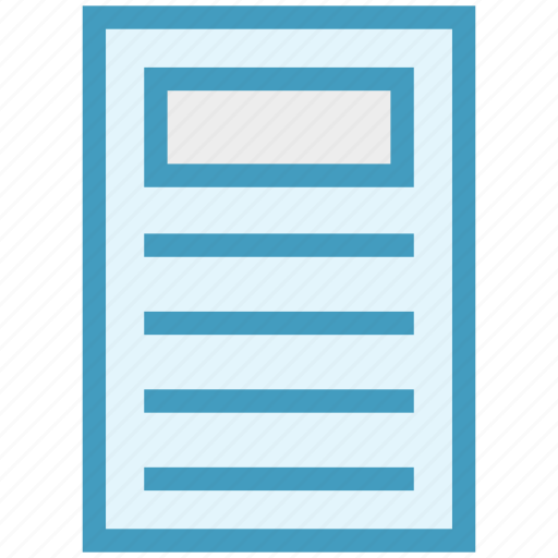 Document, document list, file, page, paper, text icon - Download on Iconfinder