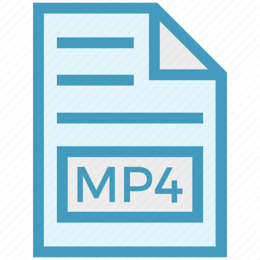 Document, document list, extension, file, format, mp4, page icon - Download on Iconfinder