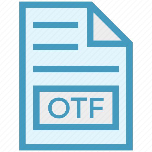 Document, document list, extension, file, format, otf, page icon - Download on Iconfinder