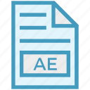 ae, document, document list, extension, file, format, page