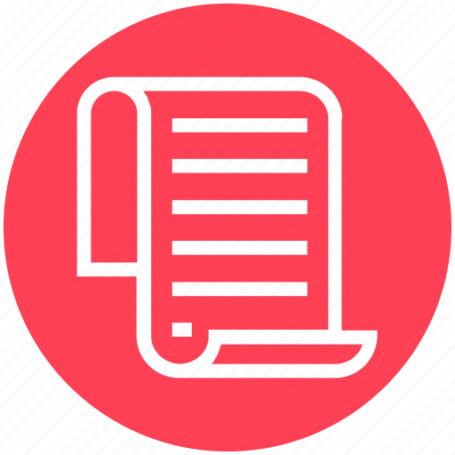 Document, document file, file, list, page, sheet, text icon - Download on Iconfinder