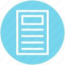 document, document list, file, page, paper, text 