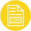 cdr, document, document list, extension, file, format, page 