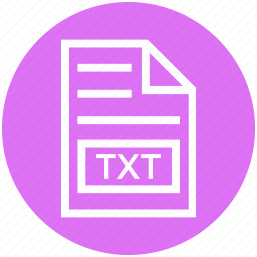 Document, document list, extension, file, format, page, txt icon - Download on Iconfinder