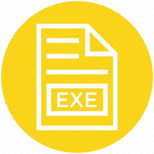 Document, document list, exe, extension, file, format, page icon - Download on Iconfinder