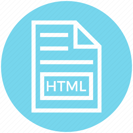 Document, document list, extension, file, format, html, page icon - Download on Iconfinder