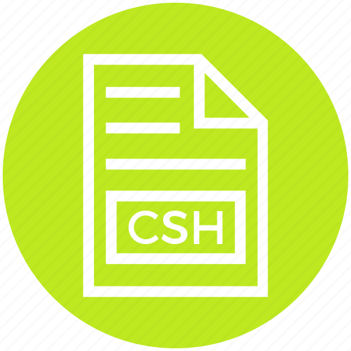 Csh, document, document list, extension, file, format, page icon - Download on Iconfinder