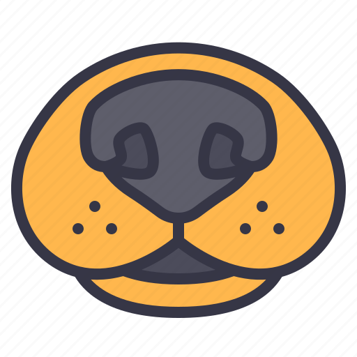 Dog, pet, animal, nose, snoot, boop icon - Download on Iconfinder