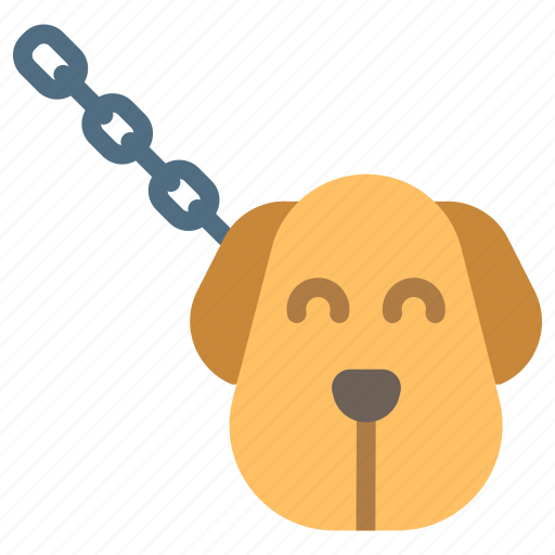 Wild, wildlife, puppy, chain, belt, tie, dog icon - Download on Iconfinder