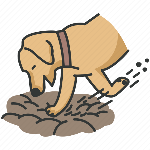Dog, dig, digging, animal, hole, labrador retriever icon - Download on Iconfinder
