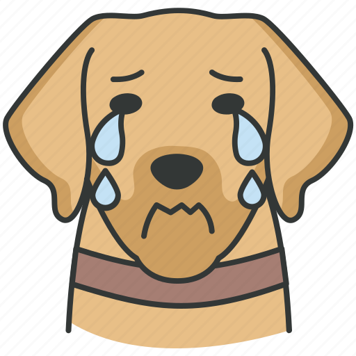 Dog crying, weeping, emotions, emotional, sad icon - Download on Iconfinder