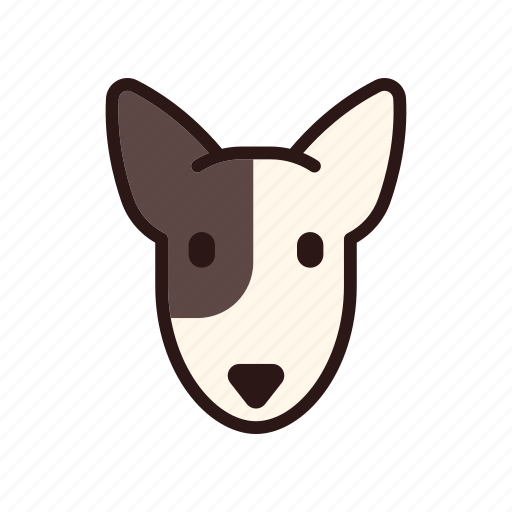 Breed, bull terrier, dog, pedigree, pet, purebred, terrier icon - Download on Iconfinder