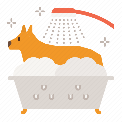 Dog, care, salon, spa, bath, shower, groom icon - Download on Iconfinder