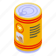 canned, pet, food, isometric 
