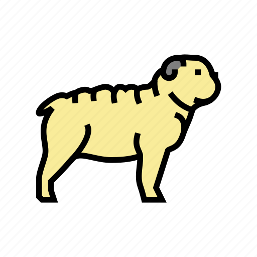 Bulldog, dog, domestic, animal, accessories, yorkshire icon - Download on Iconfinder