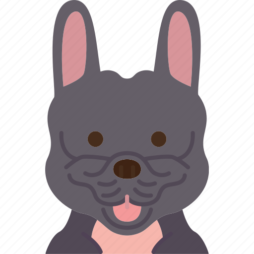 French, bulldog, pet, purebred, adorable icon - Download on Iconfinder