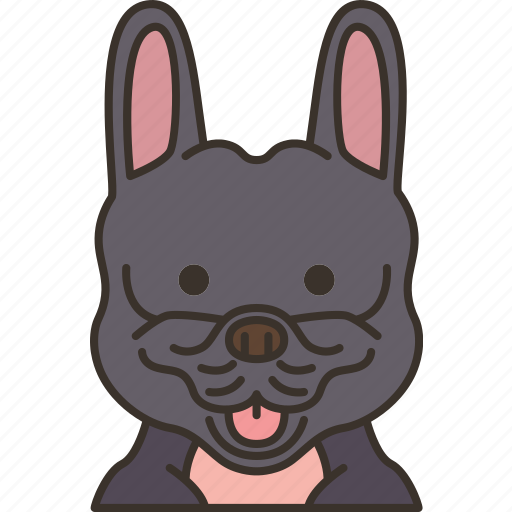French, bulldog, pet, purebred, adorable icon - Download on Iconfinder