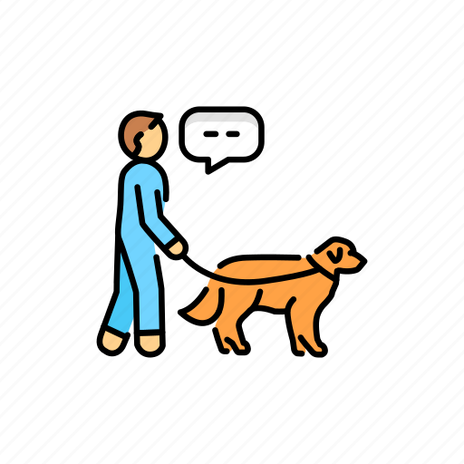 Dog, walk, leash icon - Download on Iconfinder on Iconfinder
