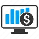 bar chart, desktop, graph, monitor, monitoring, screen, stock market