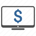 business, desktop, display price, dollar, monitor, sales monitoring, screen