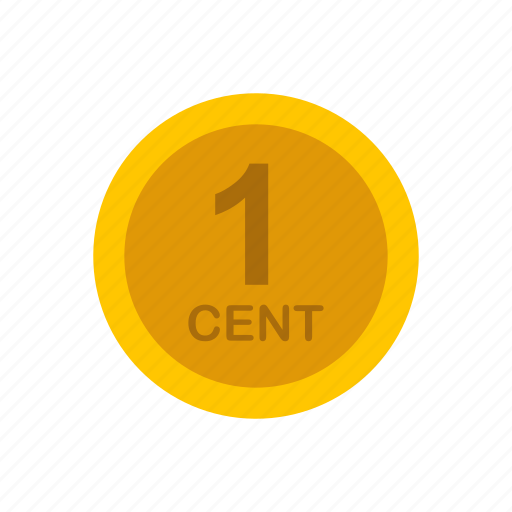 Coin, money, one, one cent, 1 icon - Download on Iconfinder