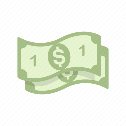 Bill, one, one dollar, dollars, 1 icon - Download on Iconfinder