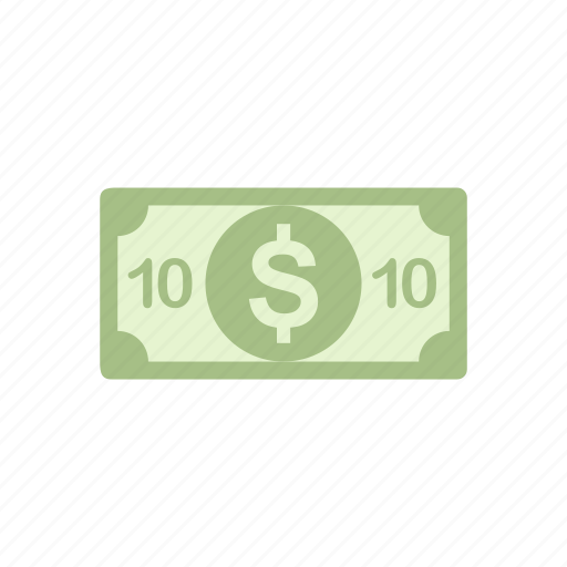 Bill, money, ten, ten dollars icon - Download on Iconfinder