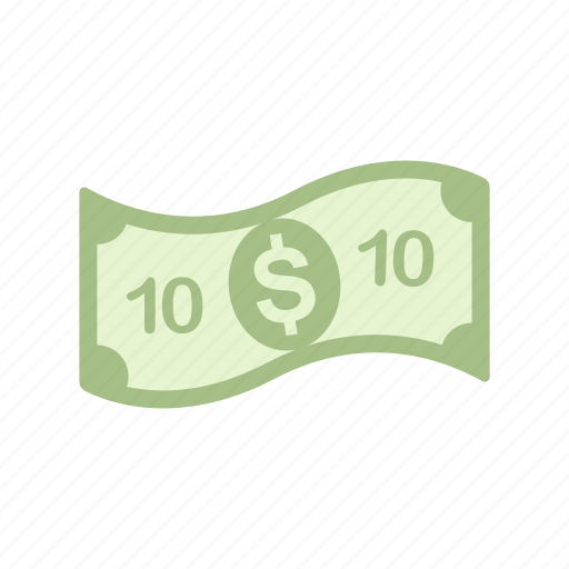 Bill, money, ten, ten dollar icon - Download on Iconfinder